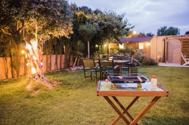 garden bbq evening